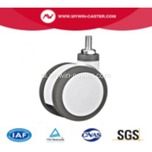 4-calowy gwintowany obrotowy trzpień PU i PA Materiał medyczny podwójny kółko